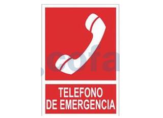 CF-  Señal teléfono de emergencias 210x148 mm 